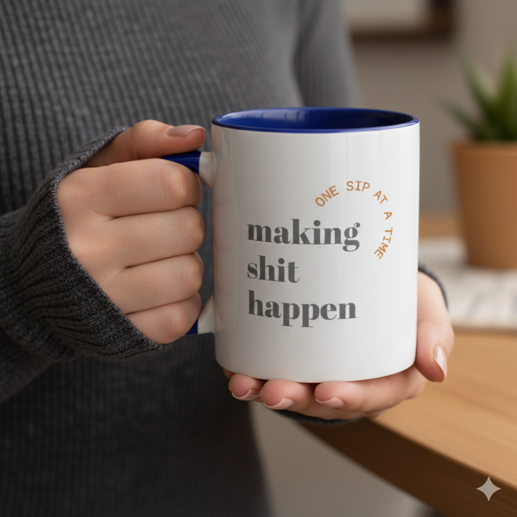 Making Shit Happen Ceramic Mug, 5 color choices