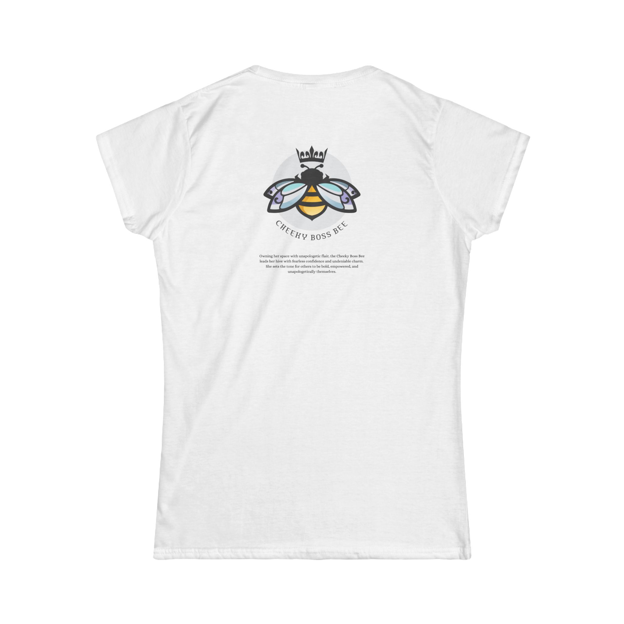 Unapologetically Me Womens Softstyle Tee, white - Image 3