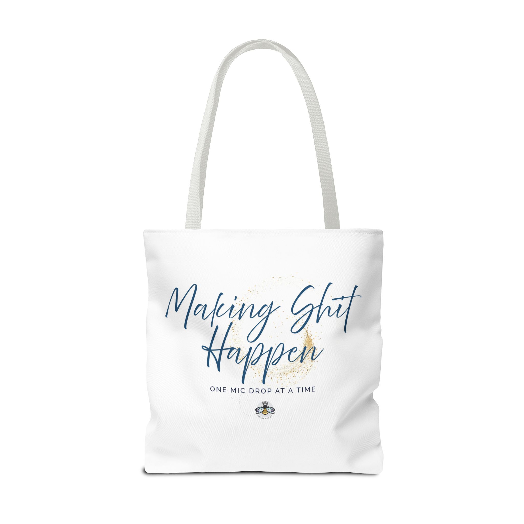 Making Shit Happen Canvas Tote Bag, white, multi color choices - Image 5