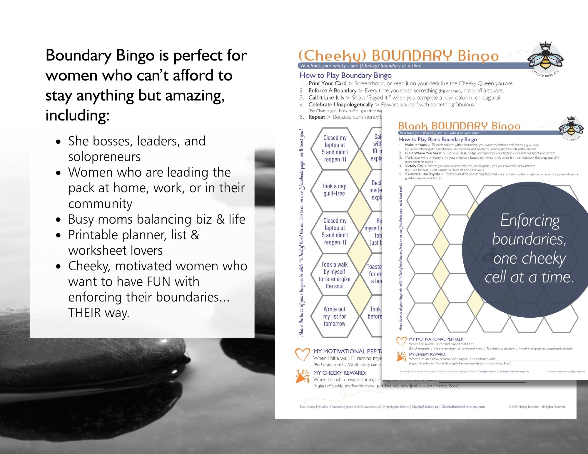 Cheeky Boss Bee Boundary Bingo 3