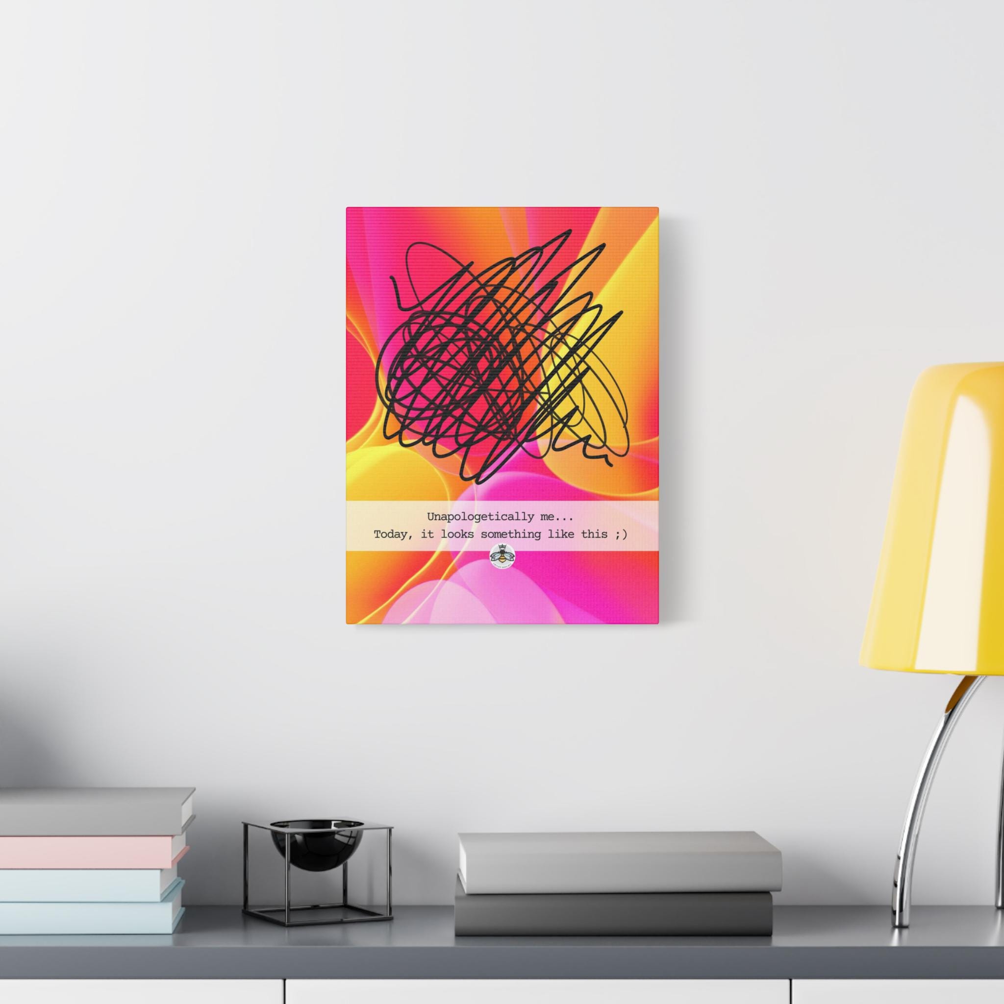Unapologetically Me (Today Looks Like This) Cheeky Boss Bee Canvas Print - Image 7
